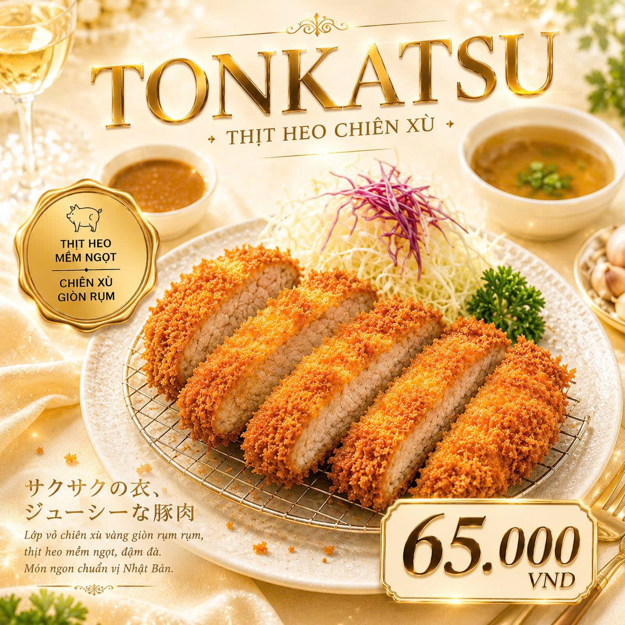 Tonkatsu - Thịt Heo Chiên Xù